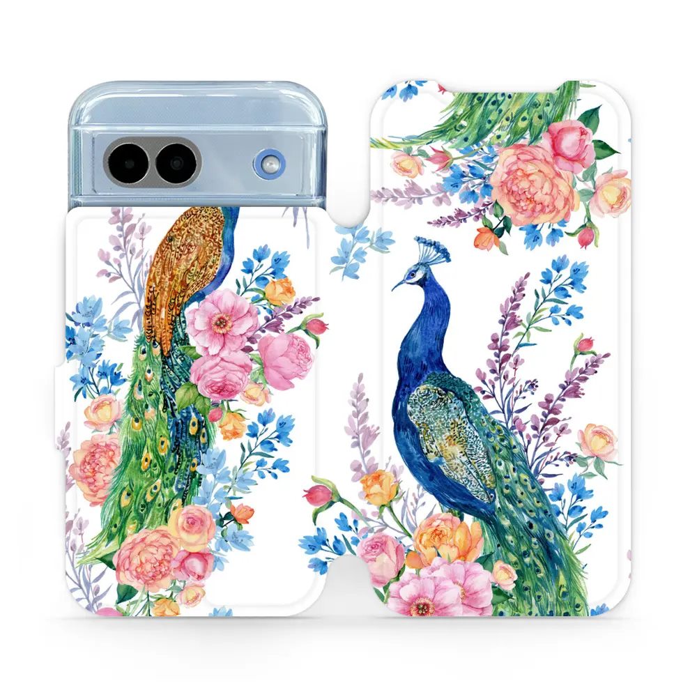 Flipové pouzdro Mobiwear - Google Pixel 8A - MX08S Pávi