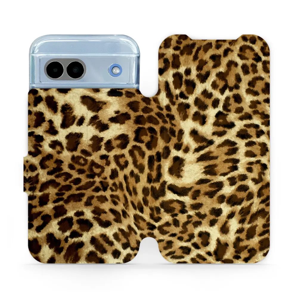 Flipové pouzdro Mobiwear - Google Pixel 8A - VA33P Leopardí vzor