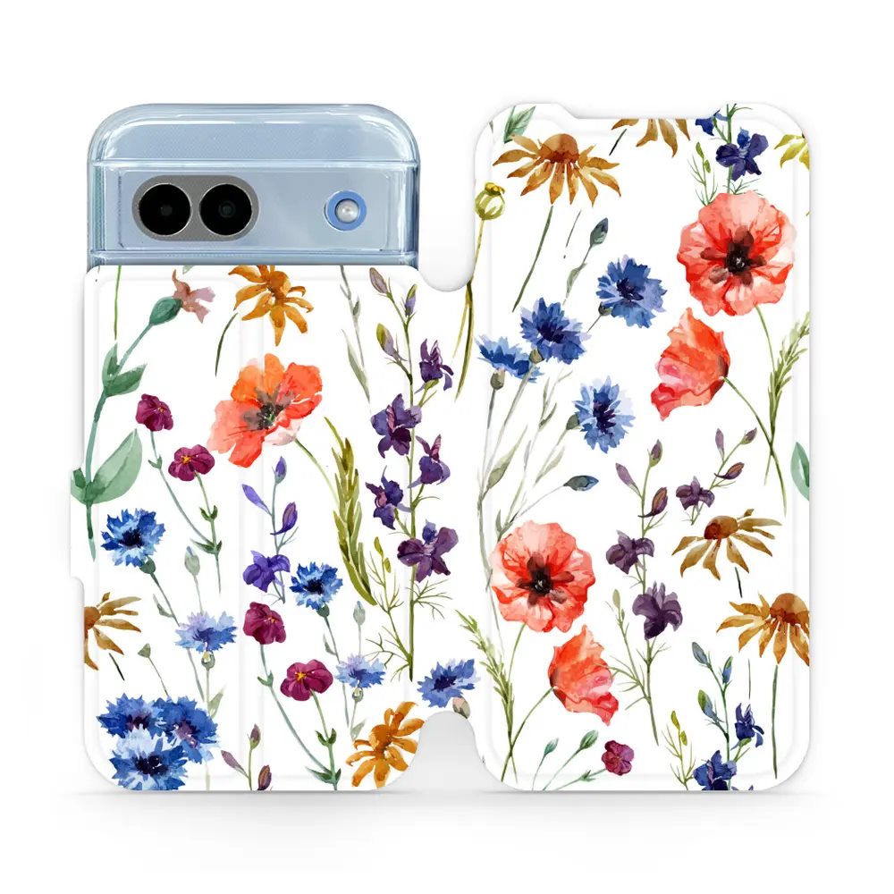 Flipové pouzdro Mobiwear - Google Pixel 8A - MP04S Luční kvítí