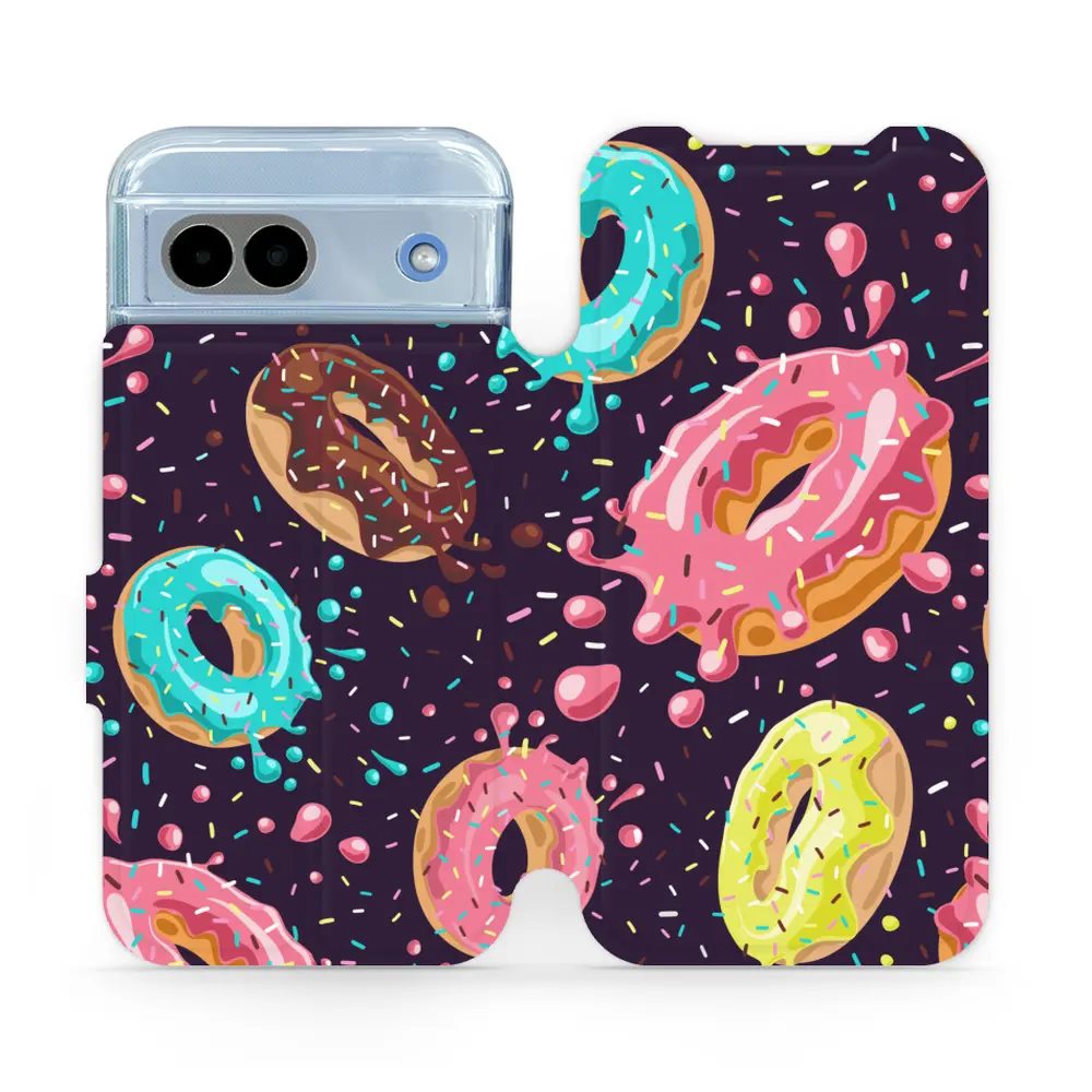 Flipové pouzdro Mobiwear - Google Pixel 8A - VP19S Donutky