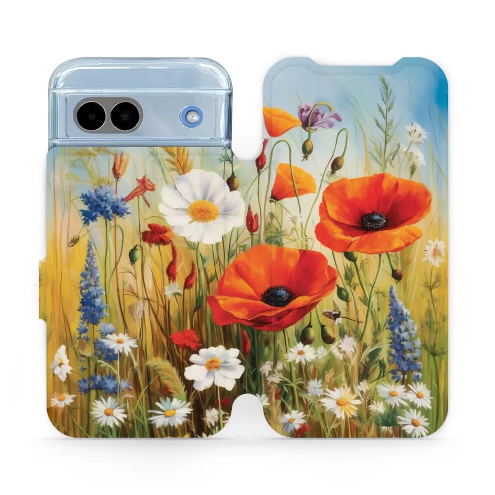 Flipové pouzdro Mobiwear - Google Pixel 8A - VP43S Letní louka