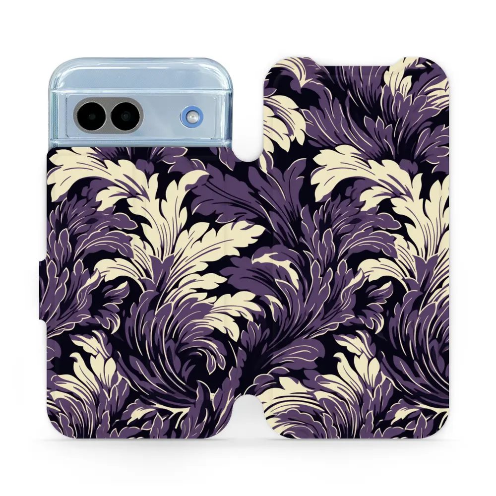 Flipové pouzdro Mobiwear - Google Pixel 8A - VA46S Fialové rostliny