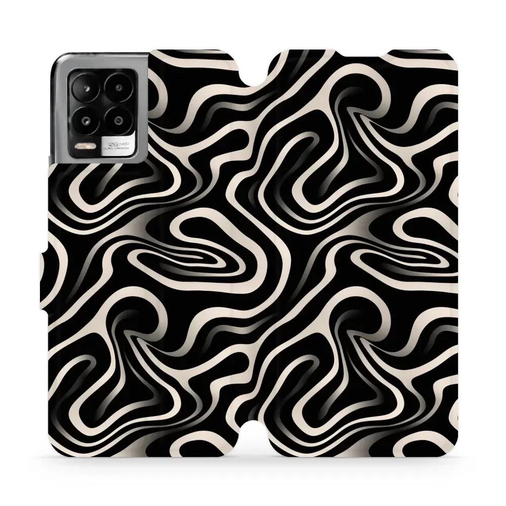 Flipové pouzdro Mobiwear - Realme 8 - VA63S Vlnky a linky