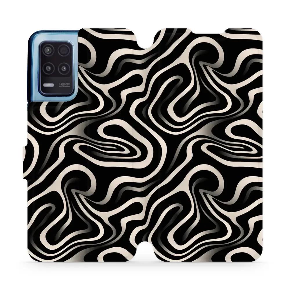 Flipové pouzdro Mobiwear - Realme 8 5G - VA63S Vlnky a linky