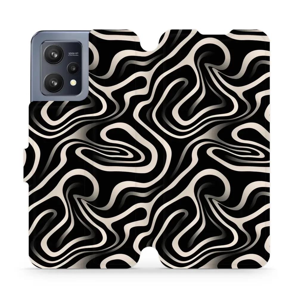 Flipové pouzdro Mobiwear - Realme 9 - VA63S Vlnky a linky - VÝPRODEJ