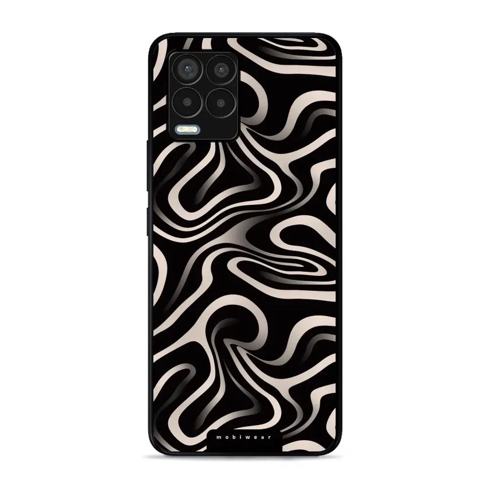 Lesklý kryt Mobiwear Glossy - Realme 8 - GA63G Vlnky a linky