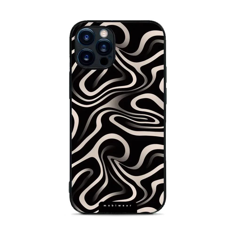 Lesklý kryt Mobiwear Glossy - Apple iPhone 12 Pro - GA63G Vlnky a linky