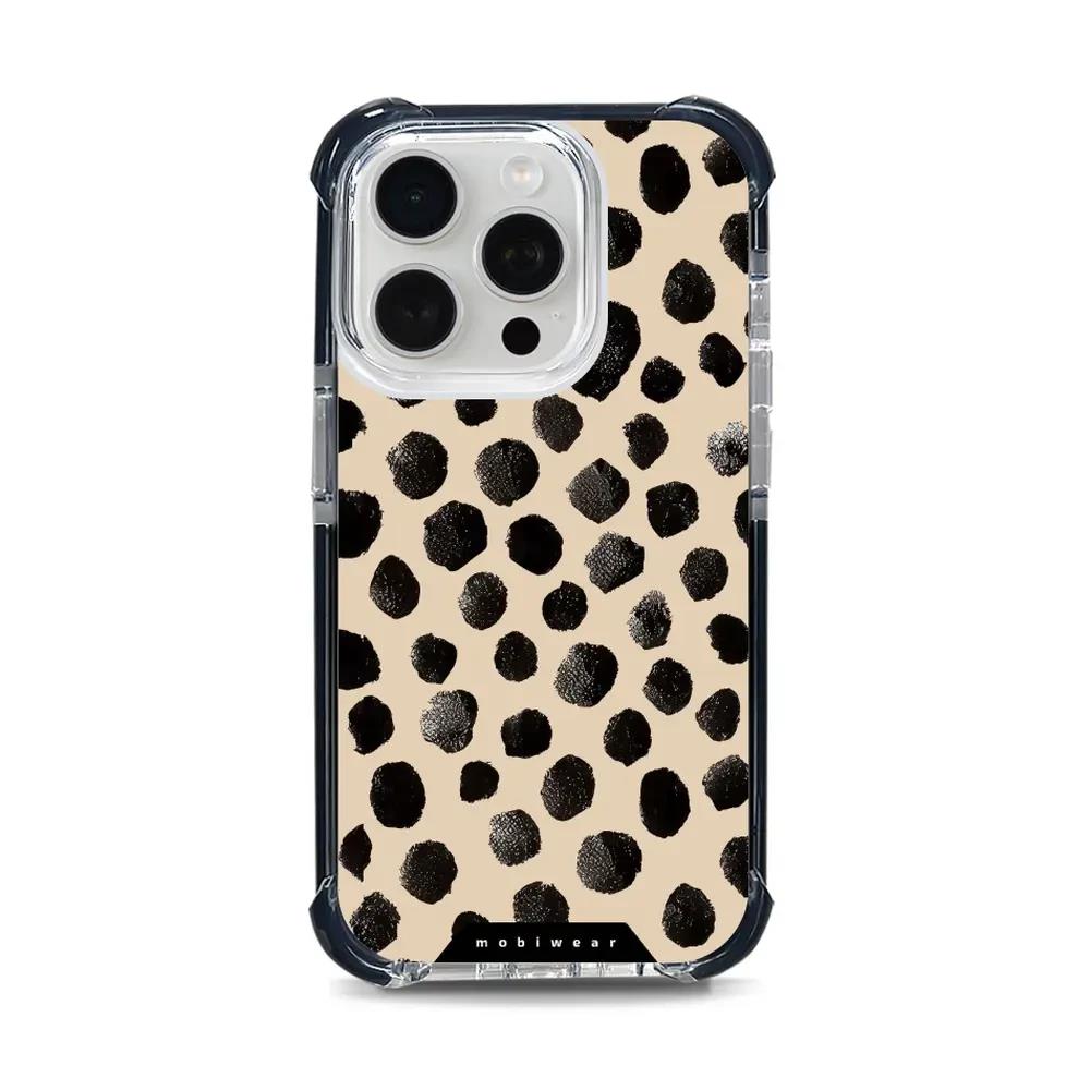 Odolný obal Mobiwear MagSafe Elite Bumper - Apple iPhone 15 Pro - DA50D Černé puntíky