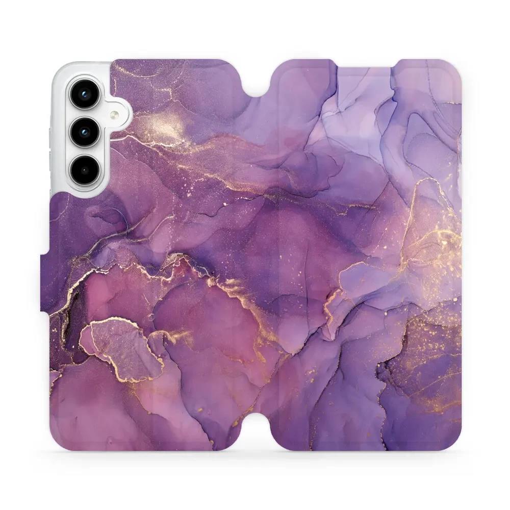 Flipové pouzdro Mobiwear - Samsung Galaxy A35 5G - VP20S Fialový mramor