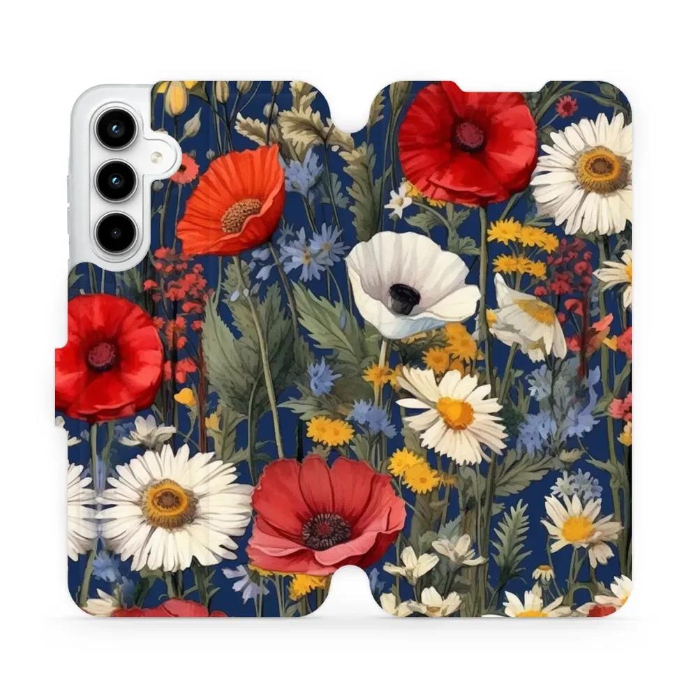 Flipové pouzdro Mobiwear - Samsung Galaxy A35 5G - VP46S Temná louka