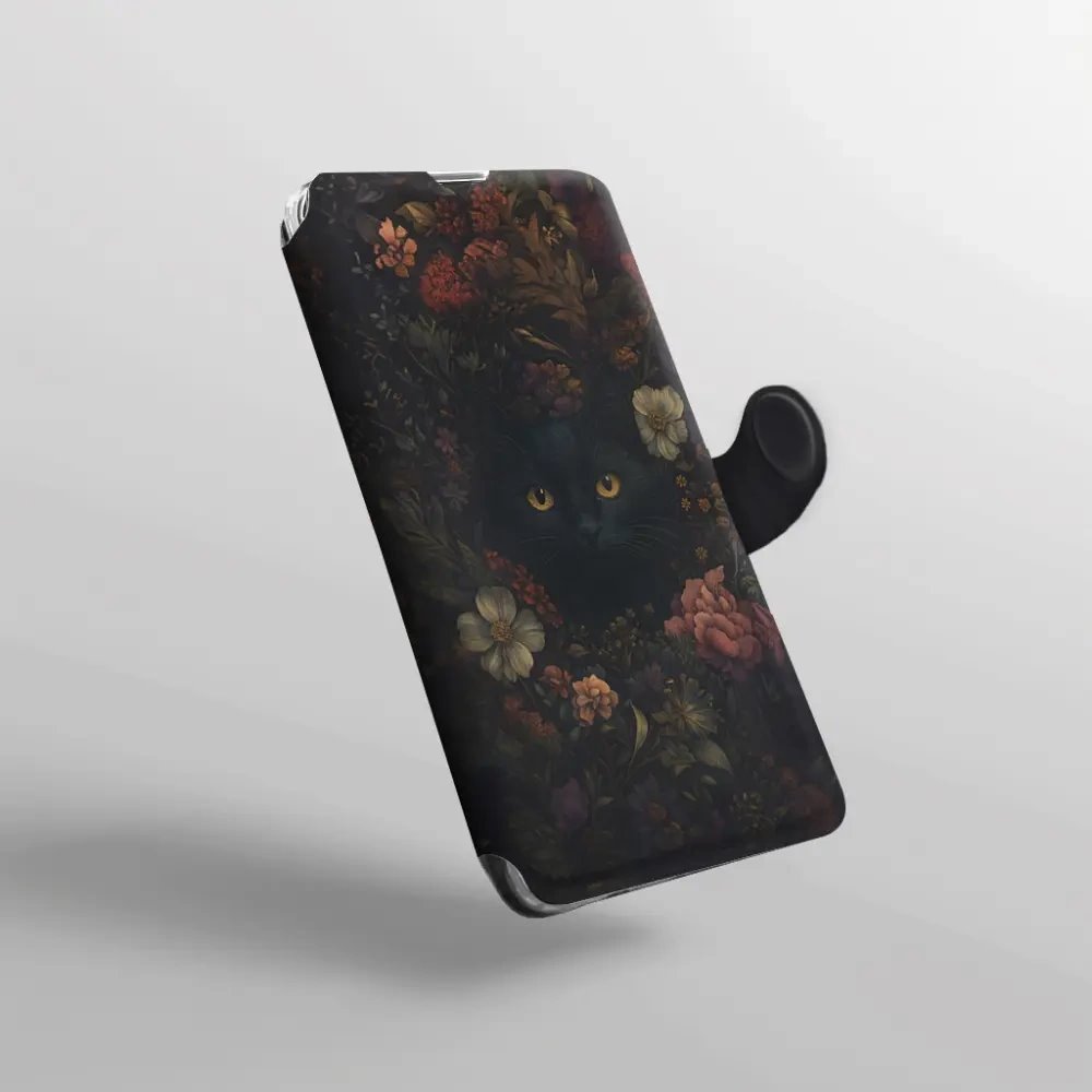 Flipové pouzdro Mobiwear - Samsung Galaxy S10 - V161S Temné kočky