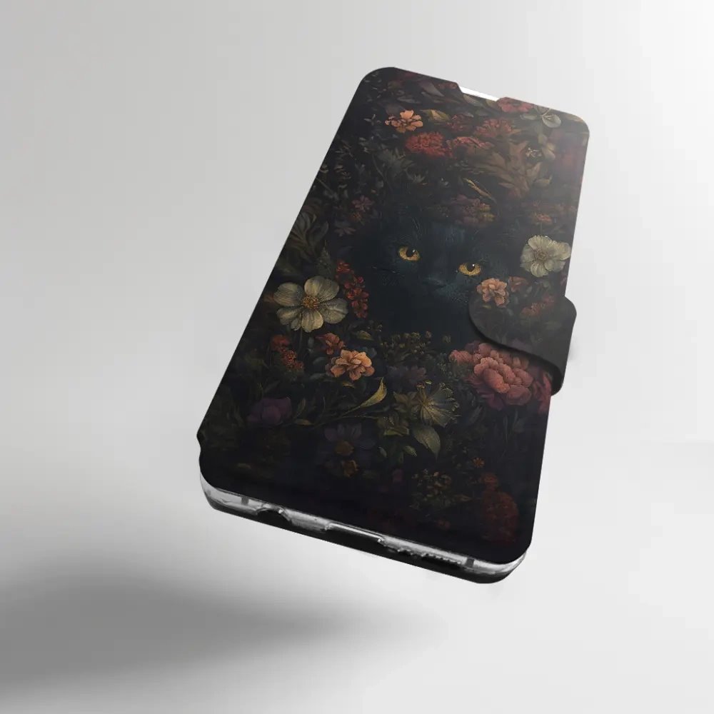 Flipové pouzdro Mobiwear - Samsung Galaxy S10 - V161S Temné kočky