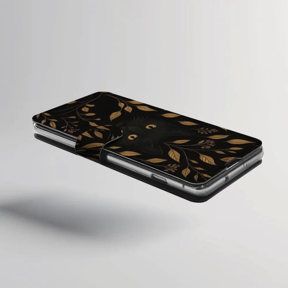 Flipové pouzdro Mobiwear - Xiaomi Poco C85 - V164S Černá kočka - VÝPRODEJ