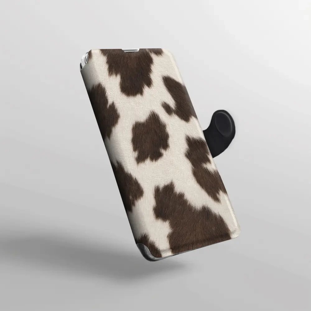 Flip pouzdro na mobil Honor 600 Lite - Mobiwear V166S, hnědá strakatá