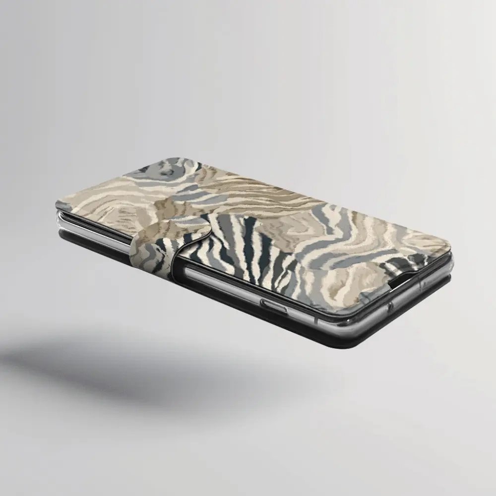 Flip pouzdro na mobil Honor 600 Lite - Mobiwear V168S, pruhovaná malba