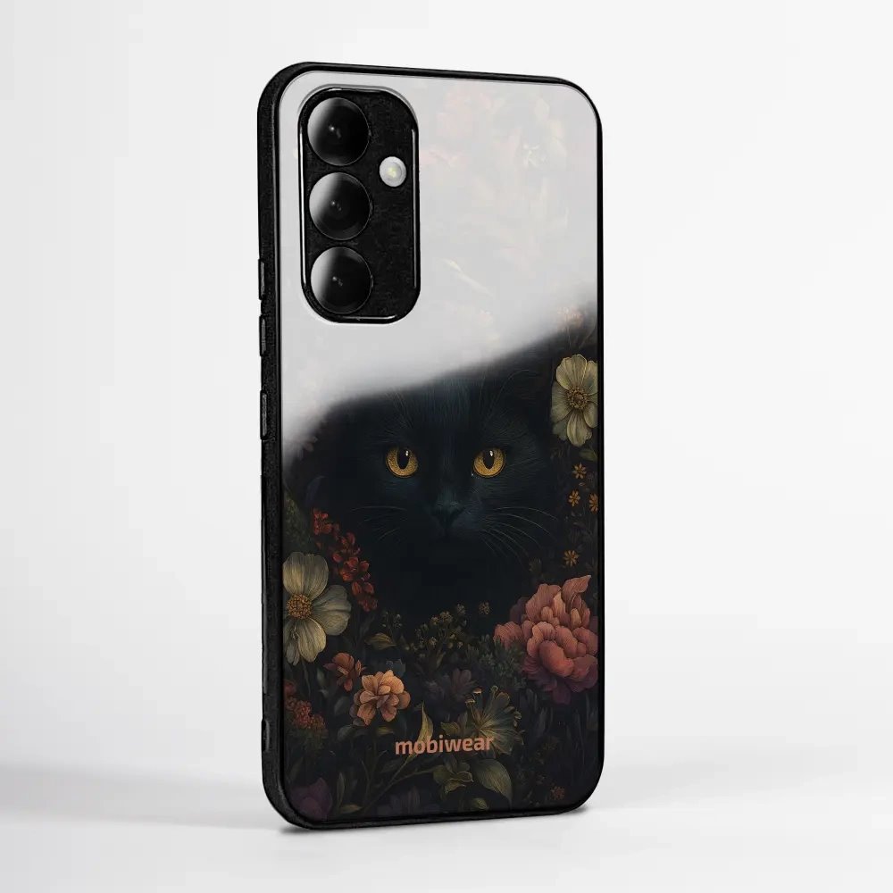 Lesklý kryt na mobil Samsung Galaxy Z Fold6 - Mobiwear Glossy G161G, temná kočka