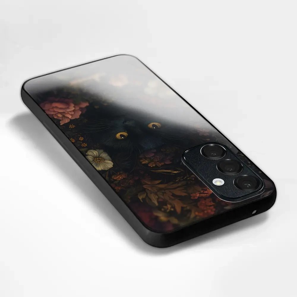 Lesklý kryt na mobil Samsung Galaxy Z Fold6 - Mobiwear Glossy G161G, temná kočka