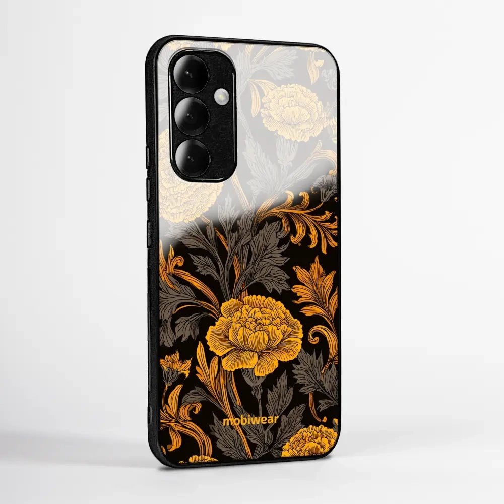 Lesklý kryt na mobil Motorola Edge 70 Fusion - Mobiwear Glossy G173G, žlutá kvítka