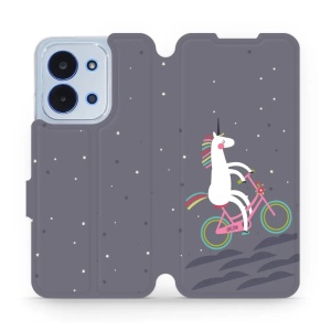 Flipové pouzdro Mobiwear - Xiaomi Poco C85 - V024P Jednorožec na kole