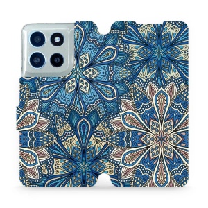 Flipové pouzdro Mobiwear - Motorola Moto G56 5G - V108P Modré mandala květy