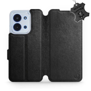 Kožené flip pouzdro Mobiwear - Xiaomi Poco C85 - Černé
