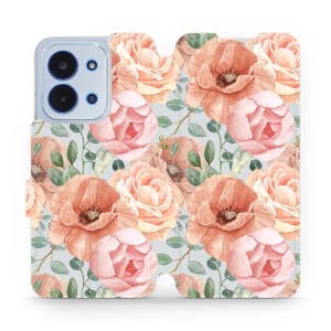 Flipové pouzdro Mobiwear - Xiaomi Poco C85 - MP02S Pastelové květy
