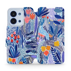 Flipové pouzdro Mobiwear - Xiaomi Poco C85 - MP03P Modrá květena