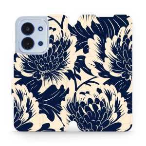 Flipové pouzdro Mobiwear - Xiaomi Poco C85 - VA40S Modré a béžové květy