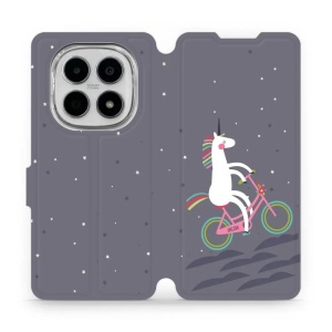 Flipové pouzdro Mobiwear - Xiaomi Redmi Note 15 5G - V024P Jednorožec na kole