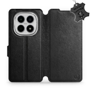Kožené flip pouzdro Mobiwear - Xiaomi Redmi Note 15 5G - Černé