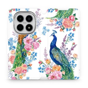 Flipové pouzdro Mobiwear - Xiaomi Redmi Note 15 5G - MX08S Pávi