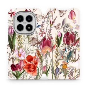 Flipové pouzdro Mobiwear - Xiaomi Redmi Note 15 5G - MP01S Rozkvetlá louka