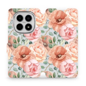 Flipové pouzdro Mobiwear - Xiaomi Redmi Note 15 5G - MP02S Pastelové květy