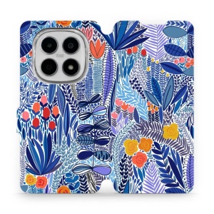 Flipové pouzdro Mobiwear - Xiaomi Redmi Note 15 5G - MP03P Modrá květena