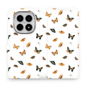 Flipové pouzdro Mobiwear - Xiaomi Redmi Note 15 5G - VP77S Oranžoví motýlci