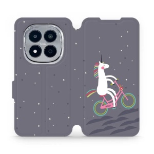 Flipové pouzdro Mobiwear - Xiaomi Redmi Note 15 Pro Plus 5G - V024P Jednorožec na kole