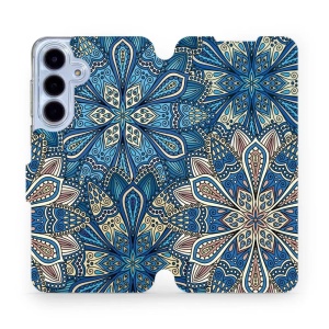 Flipové pouzdro Mobiwear - Samsung Galaxy S25 FE - V108P Modré mandala květy