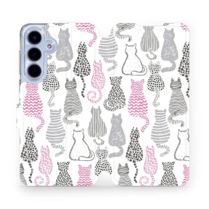 Flipové pouzdro Mobiwear - Samsung Galaxy S25 FE - MX01S Kočičí zádíčka
