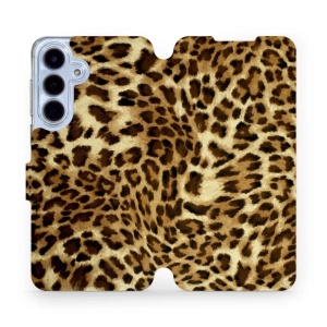 Flipové pouzdro Mobiwear - Samsung Galaxy S25 FE - VA33P Leopardí vzor