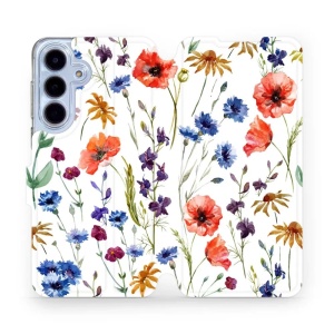 Flipové pouzdro Mobiwear - Samsung Galaxy S25 FE - MP04S Luční kvítí