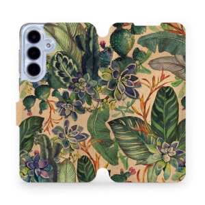 Flipové pouzdro Mobiwear - Samsung Galaxy S25 FE - VP05S Sukulenty