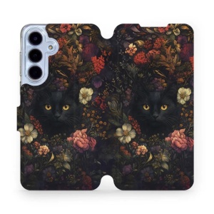 Flipové pouzdro Mobiwear - Samsung Galaxy S25 FE - V161S Temné kočky