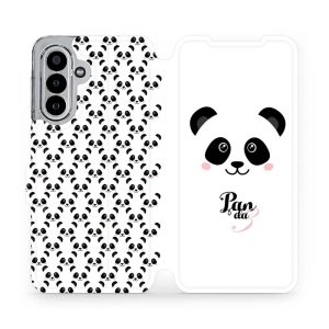 Flipové pouzdro Mobiwear - Samsung Galaxy A17 / A17 5G - M030P Panda Amálka