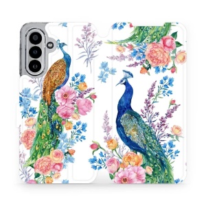 Flipové pouzdro Mobiwear - Samsung Galaxy A17 / A17 5G - MX08S Pávi