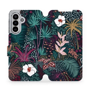 Flipové pouzdro Mobiwear - Samsung Galaxy A17 / A17 5G - VP13S Temná flóra
