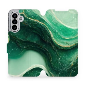 Flipové pouzdro Mobiwear - Samsung Galaxy A17 / A17 5G - VP38S Zelený mramor