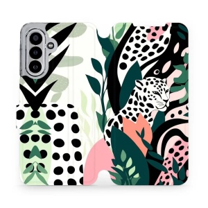 Flipové pouzdro Mobiwear - Samsung Galaxy A17 / A17 5G - VP53S Levhart