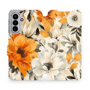 Flipové pouzdro Mobiwear - Samsung Galaxy A17 / A17 5G - VP75S Podzimní květy