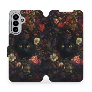 Flipové pouzdro Mobiwear - Samsung Galaxy A17 / A17 5G - V161S Temné kočky