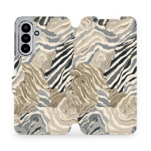Flipové pouzdro Mobiwear - Samsung Galaxy A17 / A17 5G - V168S Pruhovaná malba